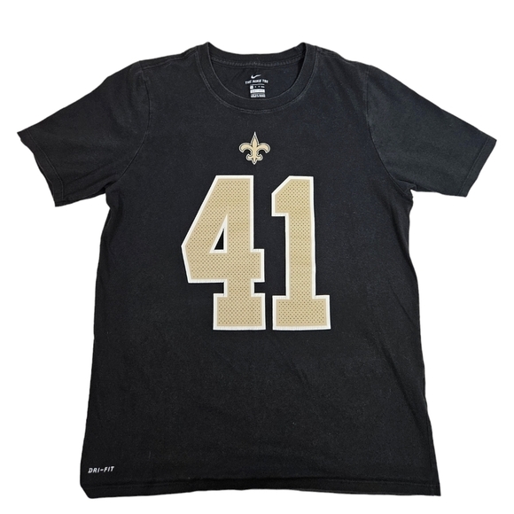 Nike Dri-Fit NFL New Orleans Saints Alvin Kamara Tee-Shirt Kids Large Unisex P48 - Picture 1 of 10